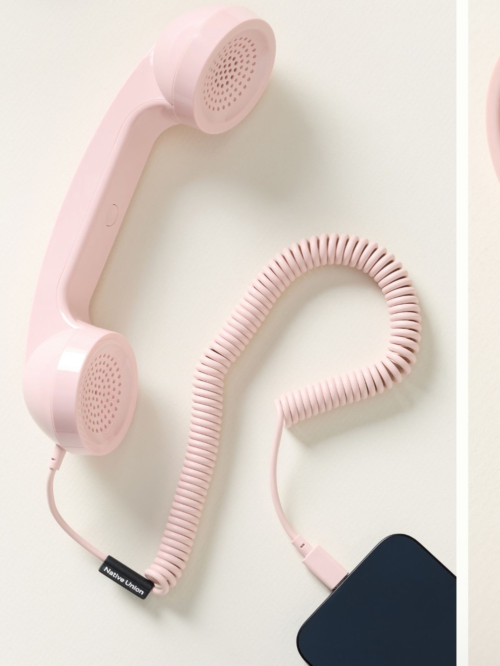 ✨ANTHROPOLOGIE✨ Retro Pink Handset Phone Receiver for Cell Phones